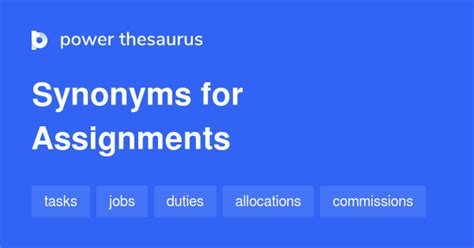 assignment thesaurus|Assignment Words .